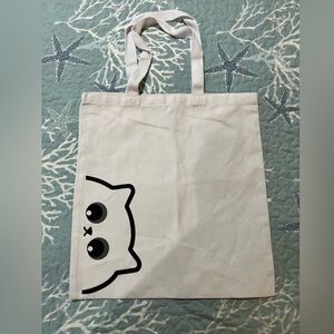 Tic Toc canvas tote bag